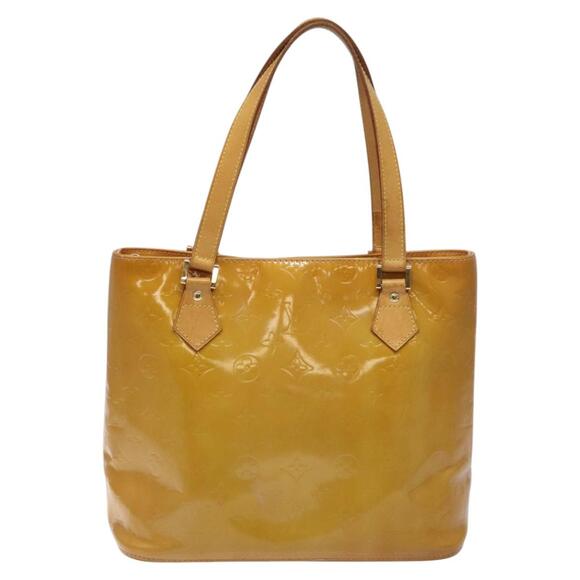 LOUIS VUITTON Monogram Vernis Houston Hand Bag Beige M91004 - Picture 2 of 12